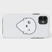 Kawaii Winking Ghost iPhone Case (Achterkant (horizontaal))