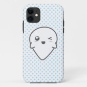 Kawaii Winking Ghost iPhone Case (Achterkant)