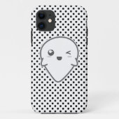 Kawaii Winking Ghost iPhone Case (Achterkant)