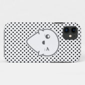 Kawaii Winking Ghost iPhone Case (Achterkant (horizontaal))