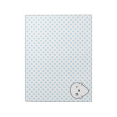 Kawaii Winking Ghost-laptop Notitieblok (Linkerzijde)