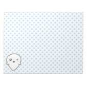Kawaii Winking Ghost-laptop Notitieblok (Voorkant)