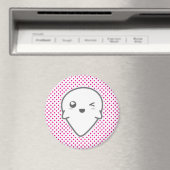 Kawaii Winking Ghost Magnet (Insitu (Vaatwasser))