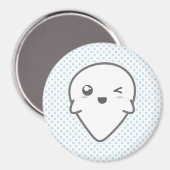 Kawaii Winking Ghost Magnet (Voorkant / Achterkant)