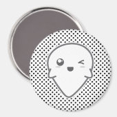 Kawaii Winking Ghost Magnet (Voorkant / Achterkant)