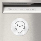 Kawaii Winking Ghost Magnet (Insitu (Vaatwasser))