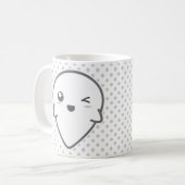 Kawaii Winking Ghost Mok (Voorkant links)