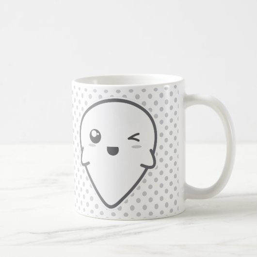 Kawaii Winking Ghost Mok (Rechts)