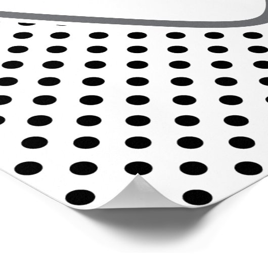 Kawaii Winking Ghost Poster Print (Hoek)