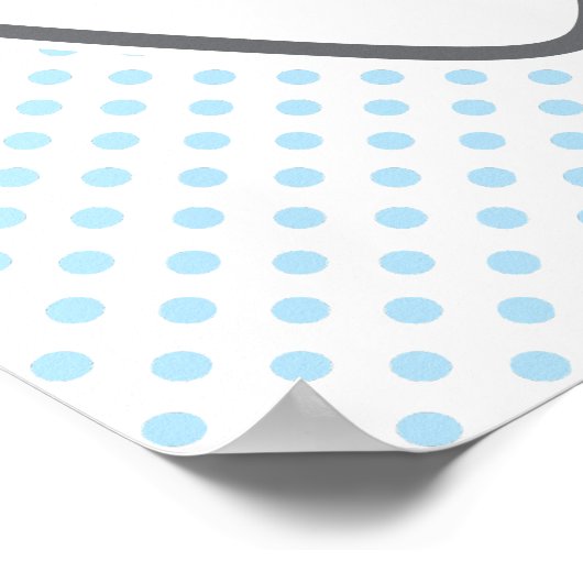 Kawaii Winking Ghost Poster Print (Hoek)