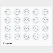 Kawaii Winking Ghost Stickers (Vel)
