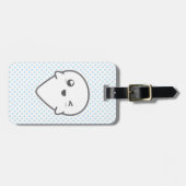 Kawaii Winking Ghost Travel Bagagelabels (Voorkant horizontaal)