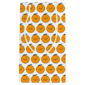 Kawaii Winking Sinaasappels Klein Cadeauzakje (Voorkant)