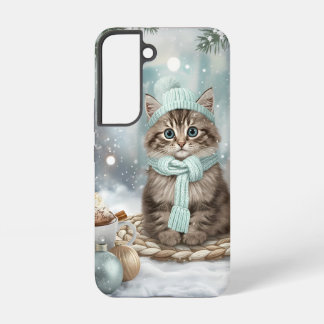 Kawaii Winter Cat Phone Case | Samsung Version  Samsung Galaxy Hoesje