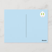Kawaii Winter Snow Bunny Briefkaart (Achterkant)