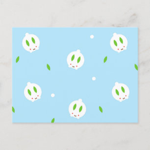 Kawaii Winter Snow Bunny Briefkaart