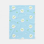 Kawaii Winter Snow Bunny Fleece Deken (Voorkant)