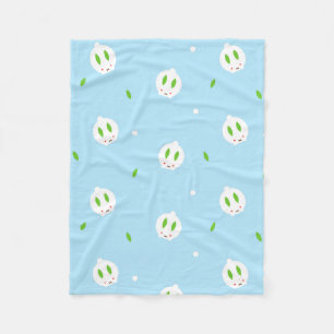 Kawaii Winter Snow Bunny Fleece Deken