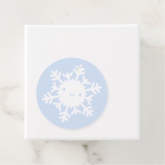 Kawaii Winter Snowflake Bedankjes Labels (In situ)
