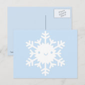 Kawaii Winter Snowflake Briefkaart (Voorkant / Achterkant)