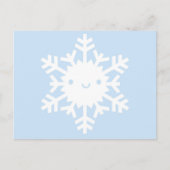 Kawaii Winter Snowflake Briefkaart (Voorkant)