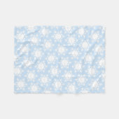 Kawaii Winter Snowflakes Fleece Deken (Voorkant (Horizontaal))
