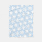 Kawaii Winter Snowflakes Fleece Deken (Voorkant)