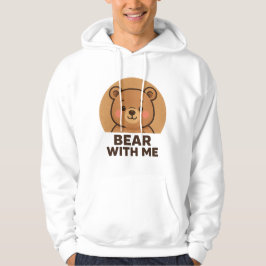 Kawaii winterbeer met sjaal hoodie