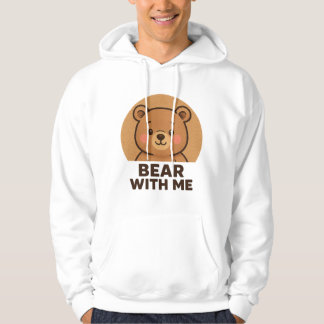 Kawaii winterbeer met sjaal hoodie