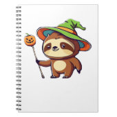 kawaii witch sloth Classic T-Shirt Notitieboek (Voorkant)