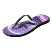 Kawaii Witch Snow Globe Flip Flops (Schuin)