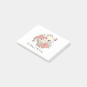 Kawaii Witte Kitty Post-it® Notes (Schuin)