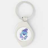 Kawaii Wizard Whale Potion Science Design Sleutelhanger (Voorkant)