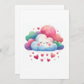 kawaii wolken kaart (Voorkant / Achterkant)