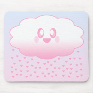 KAWAII WOLKEN REGENEN HARTEN LIEFDE ZOET MUISMAT