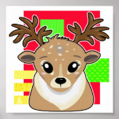 Kawaii xmas hert poster (Voorkant)