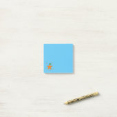 Kawaii Xmas Zeester op Blauw Buffel Patroon Post-it® Notes (Op bureau)