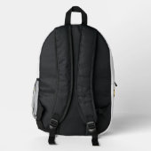 Kawaii Yellow Bunny Backpack - Cute School Bedrukte Rugzak (Achterkant)