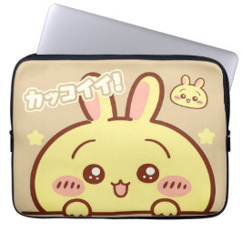 Kawaii Yellow Bunny Laptop Sleeve
