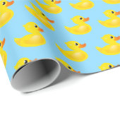 Kawaii Yellow Rubber Duck Pattern Cadeaupapier (Rol Hoek)