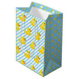 Kawaii Yellow Rubber Duck Pattern Medium Cadeauzakje