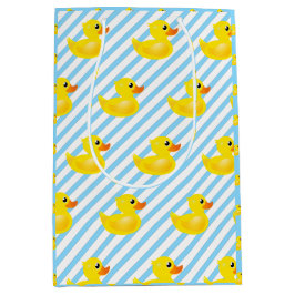 Kawaii Yellow Rubber Duck Pattern Medium Cadeauzakje