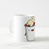 Kawaii Yoghurt Beker Koffiemok (Voorkant links)