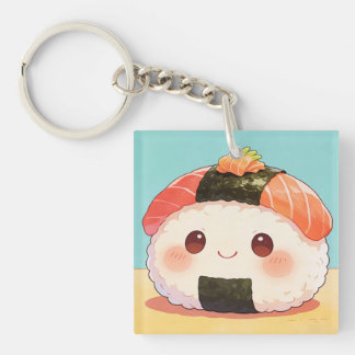 Kawaii Zalm Nigiri Sleutelhanger