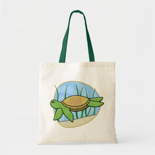 Kawaii Zee Turtle Bag Tote Bag (Voorkant)