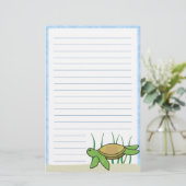 Kawaii Zee Turtle Stationery Briefpapier (Staand voorkant)