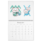 Kawaii Zodiac Cat Sign Kalender (Feb 2027)