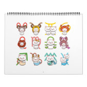 Kawaii Zodiac Cat Sign Kalender (Hoes)