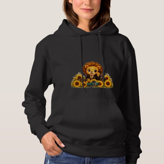 Kawaii Zodiac Neos Leeuw Hoodie (Voorkant)