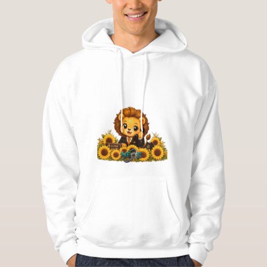 Kawaii Zodiac Neos Leeuw Hoodie (Voorkant)